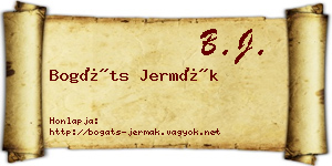Bogáts Jermák névjegykártya